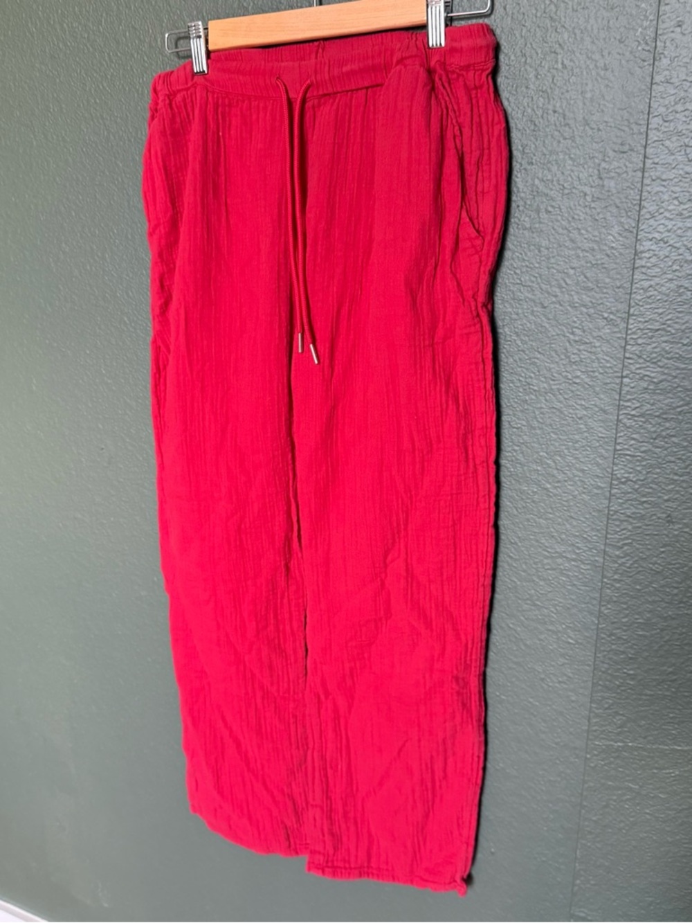 Quince 100% Organic Cotton Gauze Straight Leg Pants | XS